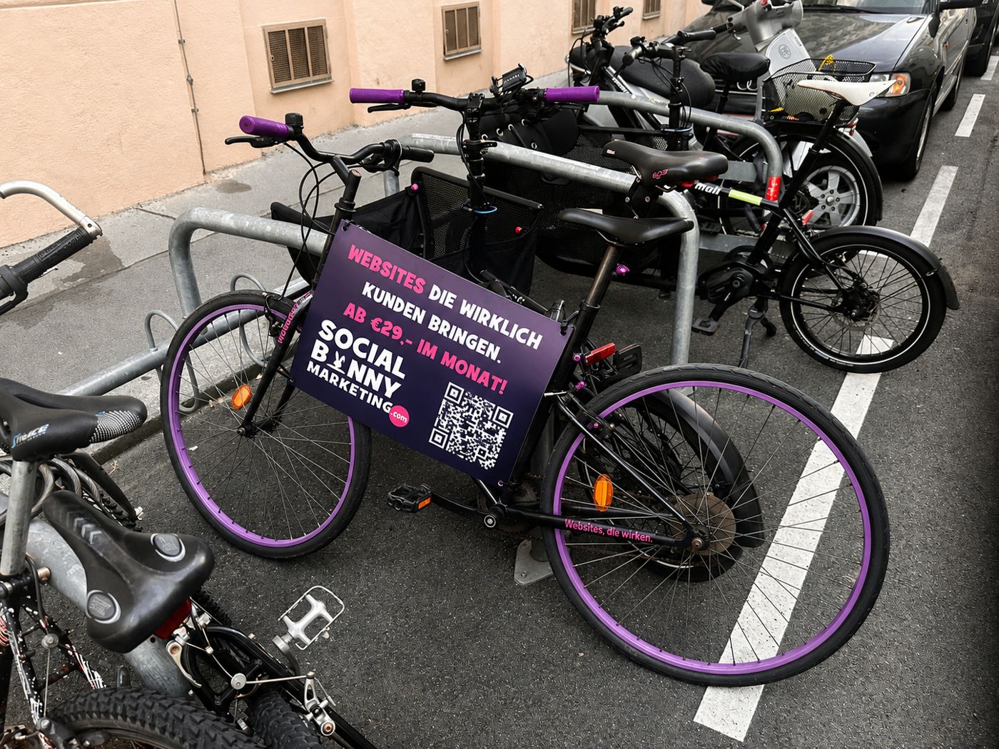 Fahrradwerbung Stephansplatz & Mariahilfer Straße Wien